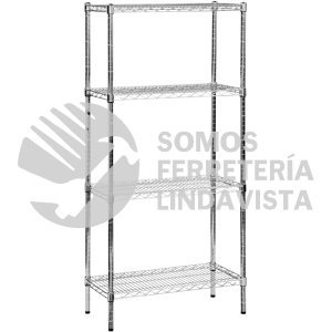 E4824 ANAQUEL DE ALAMBRE 48" X 24" 4 NIVELES URREA