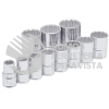 54111 JUEGO DE DADOS CUADRO DE 1/2", 12 PUNTAS, EN PULGADAS, EN RIEL, 11 PIEZAS URREA