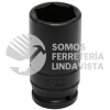 7528LD DADO DE IMPACTO LARGO PARED DELGADA CUADRO DE 3/4", 6 PUNTAS, EN PULGADAS, 1-3/4" URREA