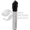BR1402 BROCA PARA ROUTER DE ACERO CORTE EN "V" 3/8" ZANCO DE 1/4" URREA