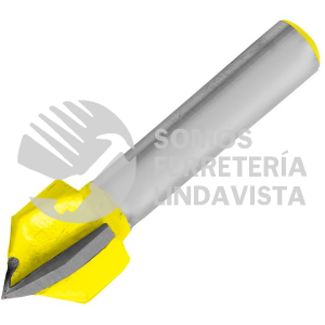 119265 BROCA PARA ROUTER DE ACERO CORTE EN "V" 1/2" ZANCO DE 1/4" ZANCO DE 1/4" SURTEK