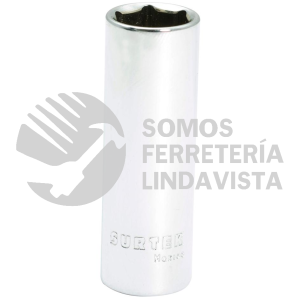 F4414HLM DADO LARGO METRICO CUADRO DE 1/4", 6 PUNTAS, 14 MM SURTEK