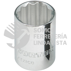 F5126 DADO EN PULGADAS CUADRO DE 3/8", 12 PUNTAS, 13/16" SURTEK