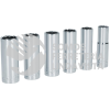 S11S JUEGO DE 6 DADOS LARGOS EN PULGADAS CUADRO DE 1/2", 12 PUNTAS, 9/16", 5/8", 11/16", 3/4", 13/16", 7/8" EN RIEL SURTEK