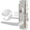 17CL CERRADURA CLASICA PARA PUERTA DE ALUMINIO FUNCION ENCILLA, BLANCO, LLAVE ESTANDAR LOCK