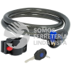 10CN CANDADO CABLE CON LLAVE ESTANDAR 1 CM X 1 M LOCK