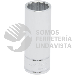 5016M DADO LARGO CUADRO DE 3/8", 12 PUNTAS, METRICO, 16 MM URREA