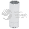 5017M DADO LARGO CUADRO DE 3/8", 12 PUNTAS, METRICO, 17 MM URREA