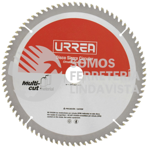 DSA748 DISCO PARA SIERRA CIRCULAR PARA CORTE MULTI-MATERIAL 48 DIENTES, 7-1/4" URREA