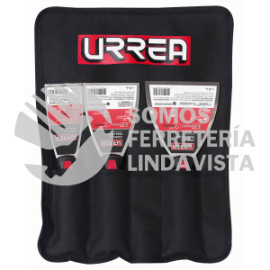 6500X JUEGO DE ESPATULAS FLEXIBLES DE ACERO INOXIDABLE CON MANGO BIMATERIAL, 3 PIEZAS URREA