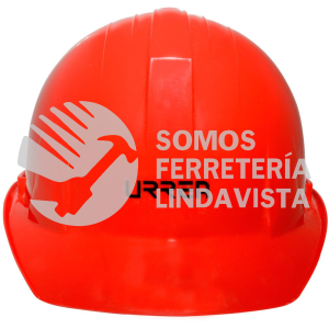 USH01R CASCO DE SEGURIDAD CON AJUSTE DE 4 PUNTOS, COLOR ROJO URREA
