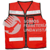 USCH11 CHALECO DE SEGURIDAD TIPO SUPERVISOR CERRADO CON REFLEJANTE ROJO M URREA