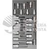 CH110L JUEGO DE DADOS CUADRO DE 3/8" VARIAS PUNTAS, 20 PIEZAS URREA