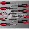 CH210L JUEGO DE DESTORNILLADORES MANGO BIMATERIAL DE CAJA, METRICOS BANDEJA LAMINADA, 9 PIEZAS URREA