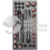 CH104L JUEGO DE DADOS CORTOS Y ACCESORIOS CUADRO DE 3/8" COMBINADOS, 34 PIEZAS URREA