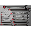 CH305L JUEGO DE 14 LLAVES COMBINADAS FOSFATIZADAS EN PULGADAS, 12 PUNTAS URREA