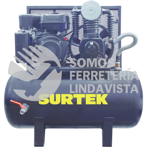 COMP7100 COMPRESOR DE AIRE ELECTRICO A GASOLINA 100 LT 6.5 HP SURTEK