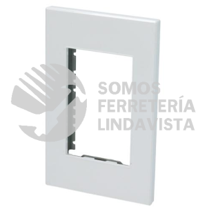 P603B PLACA 1 MODULO 1/1, LINEA PREMIUM, COLOR BLANCO SURTEK