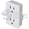 P612B CONTACTO DUPLEX 1/1, LINEA PREMIUM, COLOR BLANCO SURTEK
