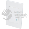 P622B PLACA 2 SWITCH 1/2, LINEA PREMIUM, COLOR BLANCO SURTEK