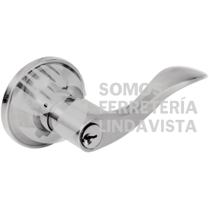 10MAP MANIJA CILINDRICA CURVA FUNCION RECAMARA, NIQUEL SATINADO, LLAVE ESTANDAR, BLISTER PROLOK