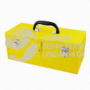 CM24 CAJA PORTAHERRAMIENTAS METALICA AMARILLA CON CHAROLA 23" X 9" X 7" SURTEK