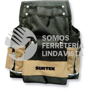 124189 PORTAHERRAMIENTAS CON 13 BOLSILLOS DE TELA SURTEK