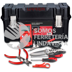JEL9 JUEGO DE HERRAMIENTA PARA ELECTRONICO CON CAJA PLASTICA, 9 PIEZAS URREA