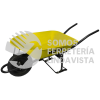 CAT45S CARRETILLA CON BASTIDOR METALICO 4.5 FT3 LLANTA SOLIDA DE CAUCHO SURTEK