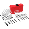 JUP42 JUEGO DE PUNTAS Y ACCESORIOS CON SISTEMA DE AMORTIGUACION DE IMPACTO, 42 PIEZAS URREA