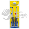 DBP2A JUEGO DE DESTORNILLADORES CON MANGO BIMATERIAL COMBINADOS, 2 PIEZAS FOY