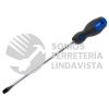 DBE52 DESTORNILLADOR CON MANGO BIMATERIAL, PUNTA PLANA 1/4" X 1-1/2" FOY