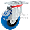 RGO7G RODAJA DE GOMA ELASTICA GIRATORIA AZUL 3" SURTEK