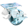 RTG15B RODAJA DE TPR GRIS GIRATORIA CON FRENO 6" SURTEK