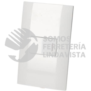 P418B PLACA PARA TIMBRE 1/3, LINEA AMERICANA, COLOR BLANCO SURTEK