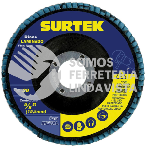 DLZ454 DISCO LAMINADO TIPO 29 GRANO 40, 4-1/2" SURTEK