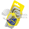 ALLF10 JUEGO DE 10 LLAVES HEXAGONALES TIPO "L", EN PULGADAS SURTEK