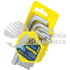ALLF10M JUEGO DE 10 LLAVES HEXAGONALES TIPO "L", METRICAS SURTEK