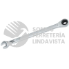 100528 LLAVE COMBINADA PULIDO ESPEJO DE MATRACA EN PULGADAS, 12 PUNTAS, 1/4" SURTEK