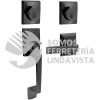 16GA GATILLO RECTANGULAR SOLIDO PARA ENTRADA FUNCION SENCILLA, NEGRO, VISUAL LOCK