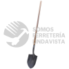 130628 PALA CON MANGO LARGO DE MADERA CON ANILLO CRIMPADO, TIPO IRRIGACION SURTEK
