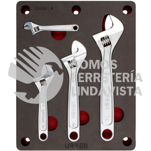 CH151P JUEGO DE 4 LLAVES AJUSTABLES URREA
