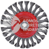 C826 CARDA CIRCULAR TRENZADA ALAMBRE FINO 6" X 0.35 MM CON ROSCA 5/8" URREA