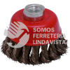 C811 CARDA COPA TRENZADA ALAMBRE GRUESO 5" X 0.50 MM CON ROSCA M14 URREA