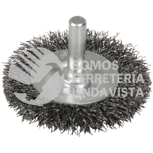 C327 CARDA COPA ONDULADA ALAMBRE DELGADO 2" X 0.17 CON ZANCO 1/4" FOY