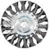 C323 CARDA CIRCULAR TRENZADA ALAMBRE GRUESO 4" X 0.50 CON ROSCA 5/8" FOY