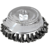C310 CARDA COPA TRENZADA ALAMBRE GRUESO 4" X 0.50 CON ROSCA M14 FOY