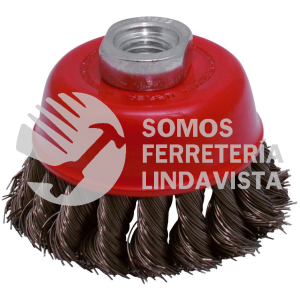 C809 C809 CARDA COPA TRENZADA ALAMBRE GRUESO 4" X 0.50 MM CON ROSCA M14 URREA