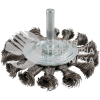C960 C960 CARDA CIRCULAR TRENZADA ALAMBRE FINO DE ACERO INOXIDABLE 3" X 0.35 MM CON ZANCO 1/4" URREA
