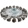 C624 C624 CARDA CIRCULAR ONDULADA ALAMBRE DELGADO ACERO INOXIDABLE 4" X 0.30 MM CON ROSCA M14 SURTEK